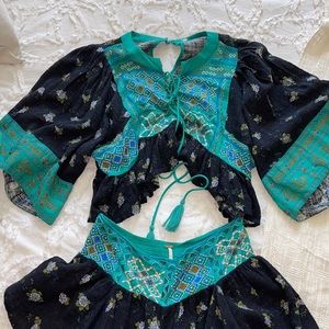 Free People top and short set